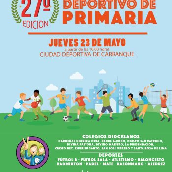 La 27º Edición del Encuentro Deportivo de Primaria se celebrará el próximo 25 de mayo.